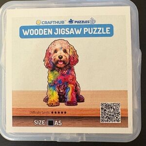 CraftHub Colorful Dog Wooden Jigsaw Puzzle